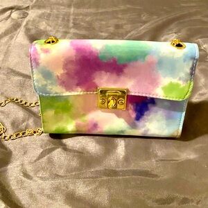 Multicolor Shoulder Bags ,With Gold Chain